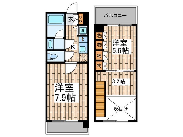 プロスペクト大森海岸の物件間取画像